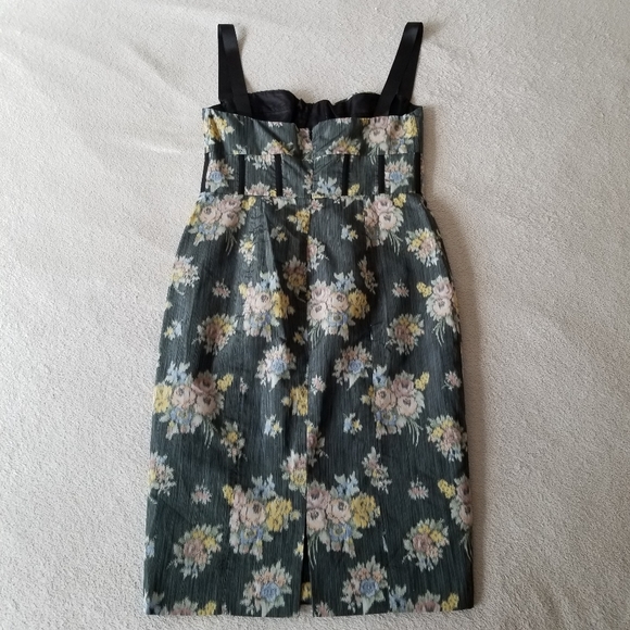 Brock COLLECTION Corseted Silk Floral Jacquard Dress Size 6 - Picture 12 of 14